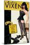 Bettie Page Modern Vixen Pin-Up by Retro-A-Go-Go Poster-null-Mounted Poster