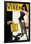 Bettie Page Modern Vixen Pin-Up by Retro-A-Go-Go Poster-null-Framed Poster