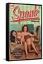 Bettie Page Queen of Pinup Pin-Up by Retro-A-Go-Go Poster-null-Framed Stretched Canvas