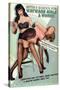 Bettie Page School For Wayward Girls by Retro-A-Go-Go Poster-null-Stretched Canvas