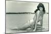 Bettie Page Summer Sun Bettie Pin-Up-null-Mounted Poster