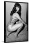 Bettie Page Vixen Pin-Up by Retro-A-Go-Go Poster-null-Framed Poster