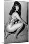 Bettie Page Vixen Pin-Up by Retro-A-Go-Go Poster-null-Mounted Poster