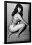 Bettie Page Vixen Pin-Up by Retro-A-Go-Go Poster-null-Framed Poster