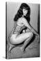 Bettie Page Vixen Pin-Up by Retro-A-Go-Go Poster-null-Stretched Canvas