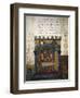 Betting on the Game of Dice, Miniature from the Treatise on Arithmetic-Filippo Carcano-Framed Giclee Print