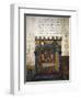 Betting on the Game of Dice, Miniature from the Treatise on Arithmetic-Filippo Carcano-Framed Giclee Print