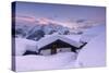 Bettmeralp at Sunset, canton Valais, Switzerland.-ClickAlps-Stretched Canvas