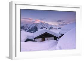 Bettmeralp at Sunset, canton Valais, Switzerland.-ClickAlps-Framed Photographic Print