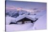 Bettmeralp at Sunset, canton Valais, Switzerland.-ClickAlps-Stretched Canvas