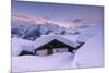 Bettmeralp at Sunset, canton Valais, Switzerland.-ClickAlps-Mounted Photographic Print