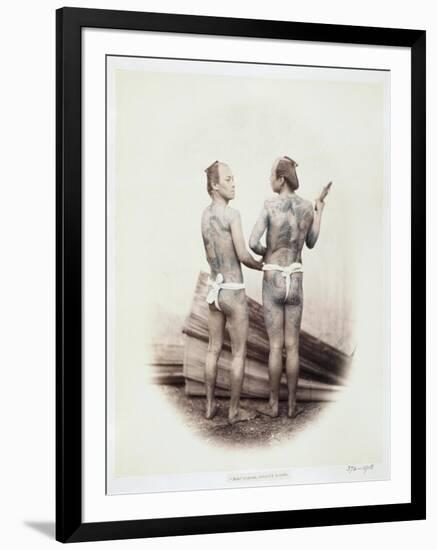 Betto or Groom, Tattooed a La Mode, 19th Century-Felice Beato-Framed Premium Giclee Print