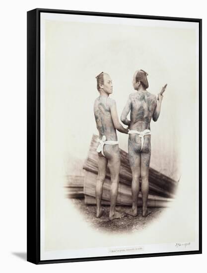 Betto or Groom, Tattooed a La Mode, 19th Century-Felice Beato-Framed Stretched Canvas