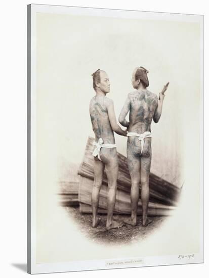 Betto or Groom, Tattooed a La Mode, 19th Century-Felice Beato-Stretched Canvas
