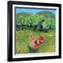 Betty, 2020, (acrylics on paper)-Lisa Graa Jensen-Framed Giclee Print