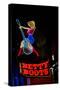 Betty Boots Neon Sign, Lower Broadway, Nashville, Tennessee-null-Stretched Canvas