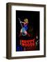 Betty Boots Neon Sign, Lower Broadway, Nashville, Tennessee-null-Framed Photographic Print