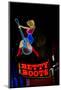 Betty Boots Neon Sign, Lower Broadway, Nashville, Tennessee-null-Mounted Photographic Print