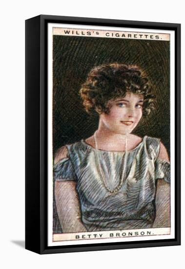 Betty Bronson (1906-197), American Film Star, 1928-WD & HO Wills-Framed Stretched Canvas