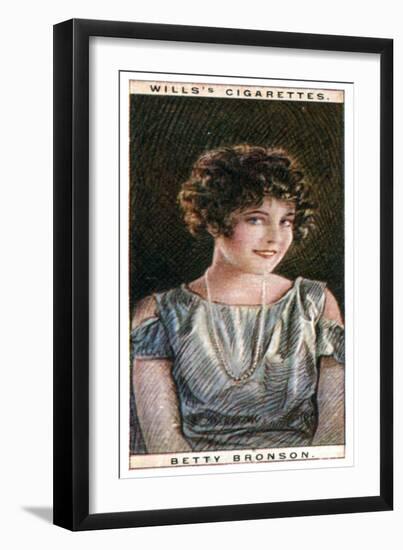 Betty Bronson (1906-197), American Film Star, 1928-WD & HO Wills-Framed Giclee Print