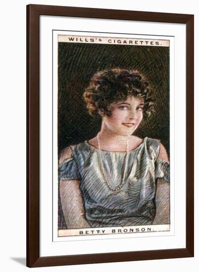 Betty Bronson (1906-197), American Film Star, 1928-WD & HO Wills-Framed Giclee Print