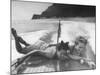 Betty Brooks and Patti McCarty Motor Boating at Catalina Island-Peter Stackpole-Mounted Photographic Print