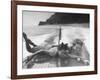 Betty Brooks and Patti McCarty Motor Boating at Catalina Island-Peter Stackpole-Framed Photographic Print