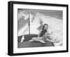 Betty Brooks and Patti McCarty Motor Boating at Catalina Island-Peter Stackpole-Framed Photographic Print