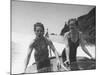 Betty Brooks and Patti McCarty Motor Boating at Catalina Island-Peter Stackpole-Mounted Premium Photographic Print