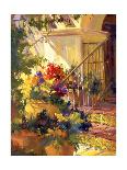 Flowered Courtyard-Betty Carr-Laminated Art Print