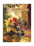 Flowered Courtyard-Betty Carr-Art Print