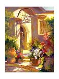 Flowered Courtyard-Betty Carr-Stretched Canvas