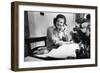 Betty Ford Works at Her Desk in the White House, 1974-76-null-Framed Photo