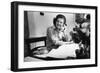 Betty Ford Works at Her Desk in the White House, 1974-76-null-Framed Photo