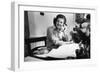 Betty Ford Works at Her Desk in the White House, 1974-76-null-Framed Photo