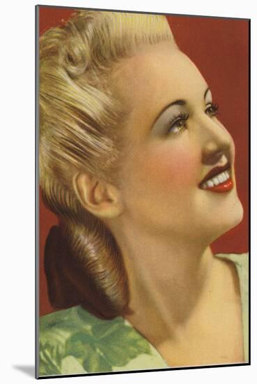 Betty Grable, American Actress and Film Star-null-Mounted Photographic Print
