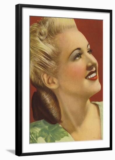 Betty Grable, American Actress and Film Star-null-Framed Photographic Print