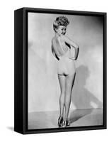 Betty Grable, World War II Pin-Up Picture, 1943-null-Framed Stretched Canvas
