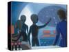 Betty Hill Abducted Aboard an Alien UFO-Michael Buhler-Stretched Canvas