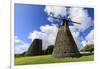 Bettys Hope, historic early sugar plantation, 1651, restored windmill towers, Antigua-Eleanor Scriven-Framed Photographic Print