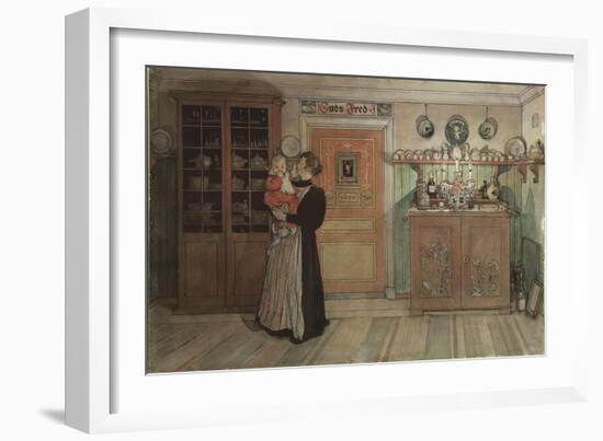 Between Christmas and New Year, from 'A Home' series, c.1895-Carl Larsson-Framed Giclee Print