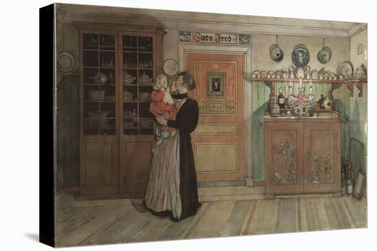Between Christmas and New Year, from 'A Home' series, c.1895-Carl Larsson-Stretched Canvas
