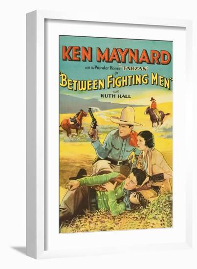 Between Fighting Men-null-Framed Art Print