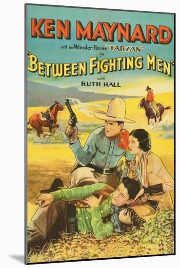 Between Fighting Men-null-Mounted Art Print