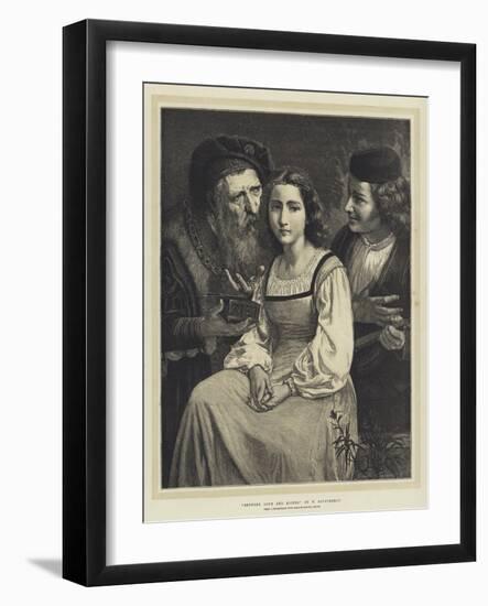 Between Love and Riches-William-Adolphe Bouguereau-Framed Giclee Print