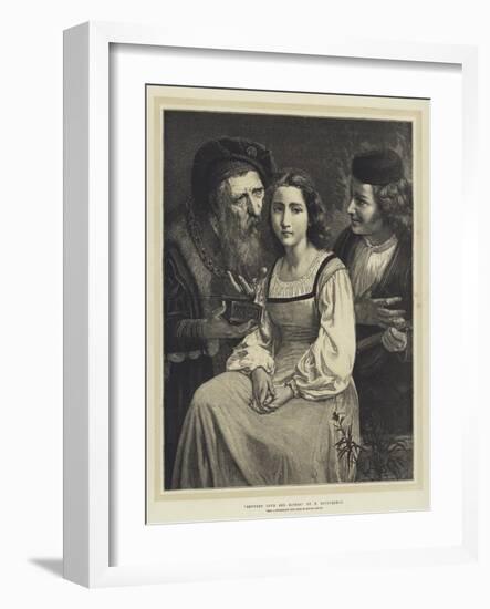 Between Love and Riches-William-Adolphe Bouguereau-Framed Giclee Print