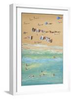 Between Sea and Sand II-Adolf Llovera-Framed Art Print