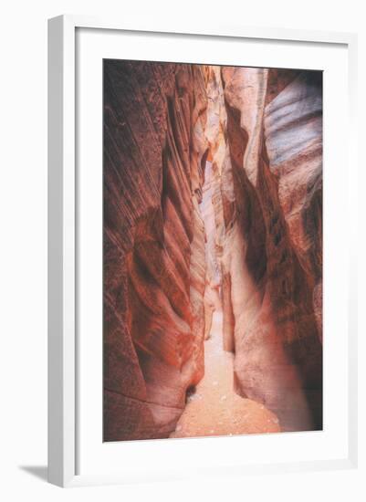 Between Slot Canyon Walls, Southern Utah-Vincent James-Framed Photographic Print