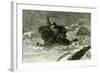 Between Staplehurst and Rochester U.K. 1887 Mail Cart in a Snow Drift-null-Framed Giclee Print