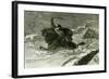 Between Staplehurst and Rochester U.K. 1887 Mail Cart in a Snow Drift-null-Framed Giclee Print